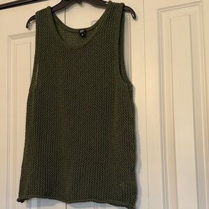 BDG Olive Green Knit Tank Top